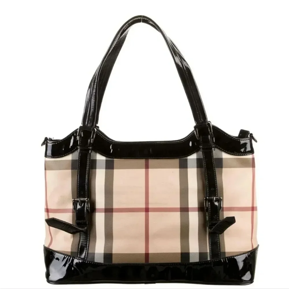 Nova Check Tote Bag by Burberry
